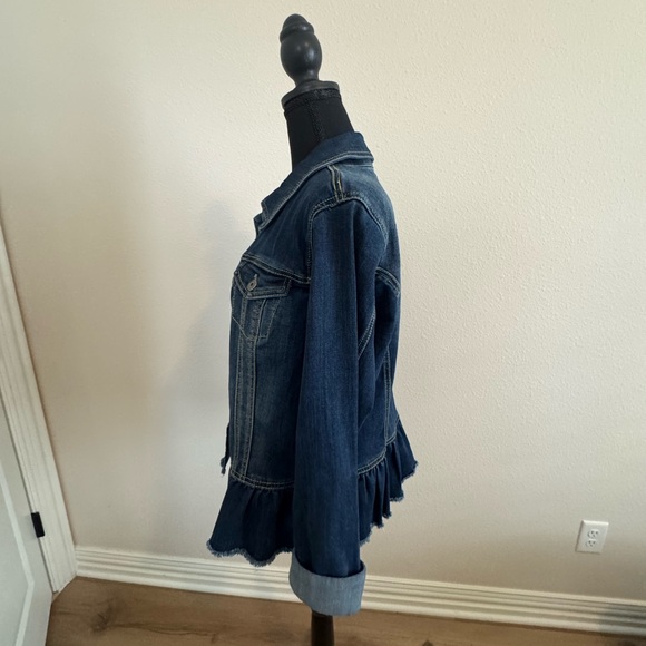 INC Denim peplum jacket - Picture 2 of 5